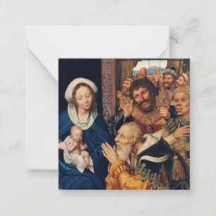 Quentin Matsys - de Adoratie Magi Notitiekaartje