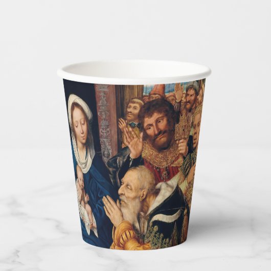 Quentin Matsys - de Adoratie Magi Papieren Bekers (Voorkant)