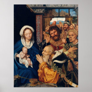 Quentin Matsys - de Adoratie Magi Poster