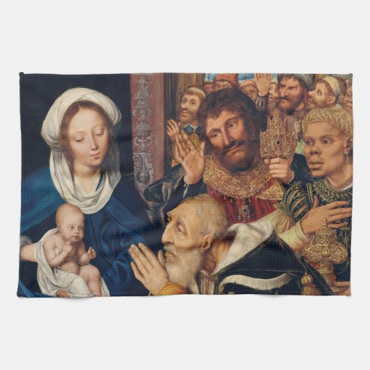 Quentin Matsys - de Adoratie Magi Theedoek (Horizontaal)