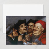 Quentin Matsys - de koopovereenkomst Bedankkaart (Voorkant / Achterkant)