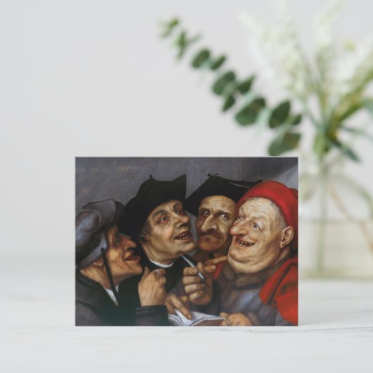 Quentin Matsys - de koopovereenkomst Briefkaart (Staand voorkant)