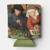 Quentin Matsys - de Moneylender en zijn vrouw Blikjeskoeler (Achterkant)