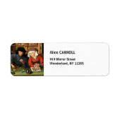 Quentin Matsys - de Moneylender en zijn vrouw Etiket (Voorkant)