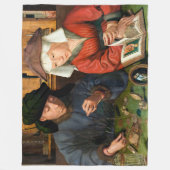 Quentin Matsys - de Moneylender en zijn vrouw Fleece Deken (Voorkant)
