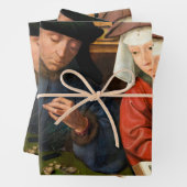Quentin Matsys - de Moneylender en zijn vrouw Inpakpapier Vel (In situ)