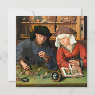 Quentin Matsys - de Moneylender en zijn vrouw Kaart