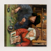 Quentin Matsys - de Moneylender en zijn vrouw Legpuzzel (Horizontaal)