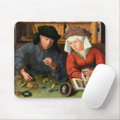 Quentin Matsys - de Moneylender en zijn vrouw Muismat (Met muis)