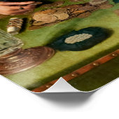 Quentin Matsys - de Moneylender en zijn vrouw Perfect Poster (Hoek)