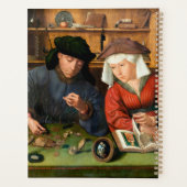 Quentin Matsys - de Moneylender en zijn vrouw Planner (Achterkant)