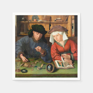 Quentin Matsys - de Moneylender en zijn vrouw Servet