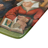 Quentin Matsys - de Moneylender en zijn vrouw Snijplank (Hoek)