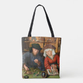 Quentin Matsys - de Moneylender en zijn vrouw Tote Bag (Achterkant)