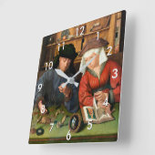 Quentin Matsys - de Moneylender en zijn vrouw Vierkante Klok (Hoek)