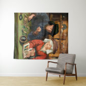 Quentin Matsys - de Moneylender en zijn vrouw Wandkleed (In Situ (horizontaal))
