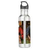 Quentin Matsys - de Moneylender en zijn vrouw Waterfles (Achterkant)