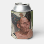 Quentin Matsys - een groteske oude vrouw Blikjeskoeler (Blikje Achterkant)