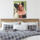 Quentin Matsys - een groteske oude vrouw Canvas Afdruk (Insitu (Slaapkamer))