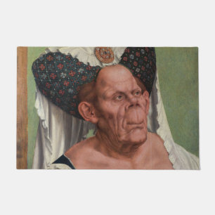 Quentin Matsys - een groteske oude vrouw Deurmat