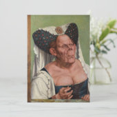 Quentin Matsys - een groteske oude vrouw Kaart (Staand voorkant)