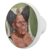Quentin Matsys - een groteske oude vrouw Keramische Knop (Rechts)