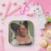 Quentin Matsys - een groteske oude vrouw Papieren Bordje (Feest)