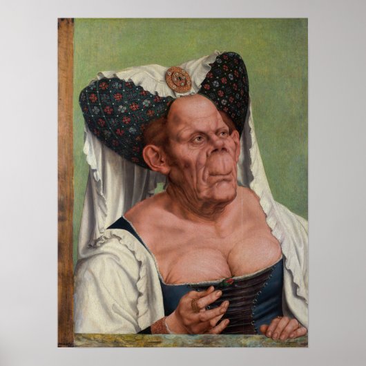 Quentin Matsys - een groteske oude vrouw Poster (Voorkant)