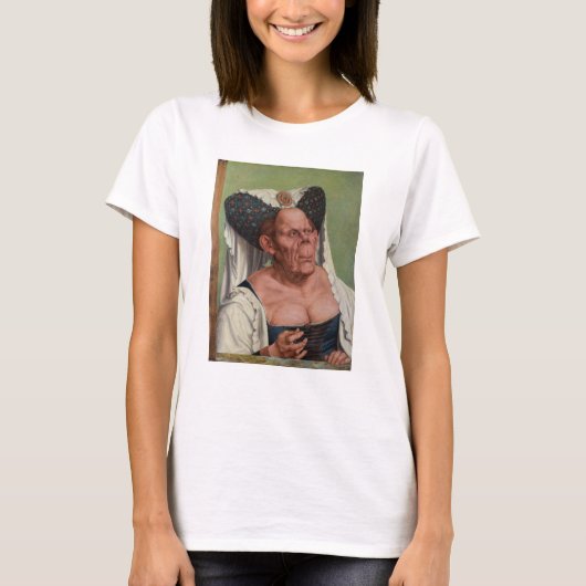 Quentin Matsys - een groteske oude vrouw T-shirt (Voorkant)