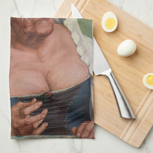 Quentin Matsys - een groteske oude vrouw Theedoek (Quarter Fold)