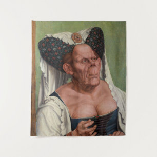 Quentin Matsys - een groteske oude vrouw Wandkleed