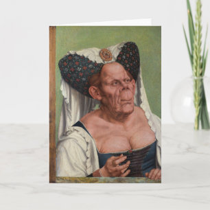 Quentin Matsys - een Grotesque Old Woman Kaart