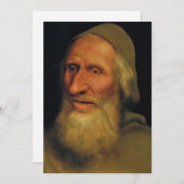 Quentin Matsys - Hoofd van een oud Man Bedankkaart (Voorkant / Achterkant)