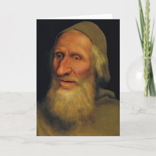 Quentin Matsys - Hoofd van een oud Man Kaart