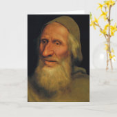 Quentin Matsys - Hoofd van een oud Man Kaart (Gele Bloem)