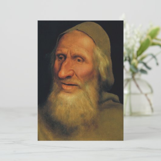 Quentin Matsys - Hoofd van een oud Man Kaart (Staand voorkant)