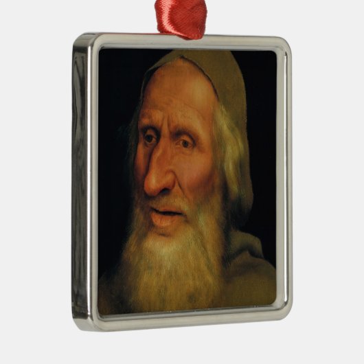 Quentin Matsys - Hoofd van een oud Man Metalen Ornament (Rechts)