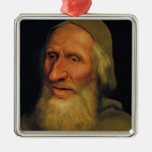 Quentin Matsys - Hoofd van een oud Man Metalen Ornament