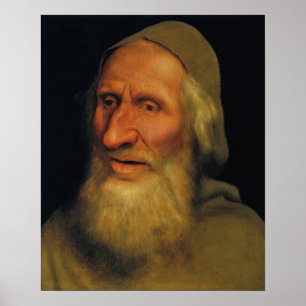 Quentin Matsys - Hoofd van een oud Man Poster
