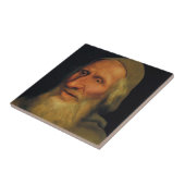 Quentin Matsys - Hoofd van een oud Man Tegeltje (Zijkant)