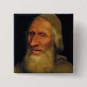 Quentin Matsys - Hoofd van een oud Man Vierkante Button 5,1 Cm (Voorkant)