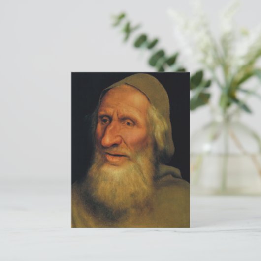 Quentin Matsys - Hoofd van een oude man Briefkaart (Staand voorkant)