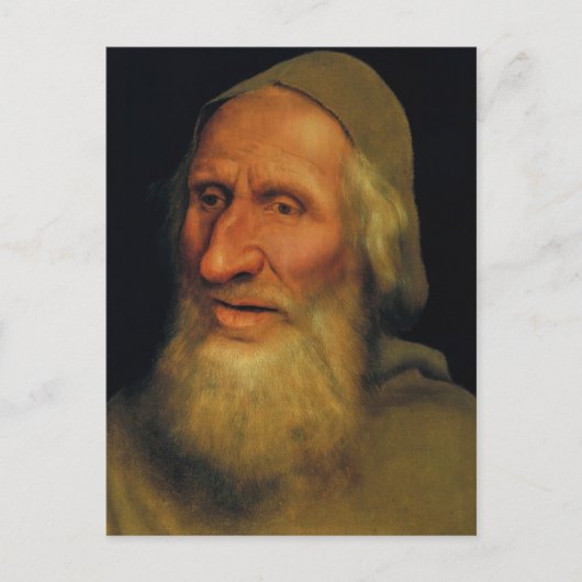 Quentin Matsys - Hoofd van een oude man Briefkaart (Voorkant)