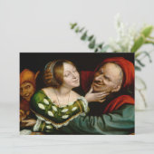 Quentin Matsys - Matched Lovers Bedankkaart (Staand voorkant)