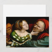 Quentin Matsys - Matched Lovers Bedankkaart (Voorkant / Achterkant)