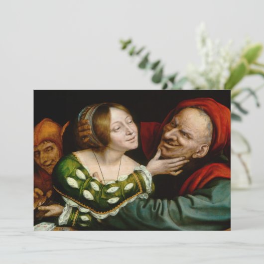 Quentin Matsys - Matched Lovers Kaart (Staand voorkant)