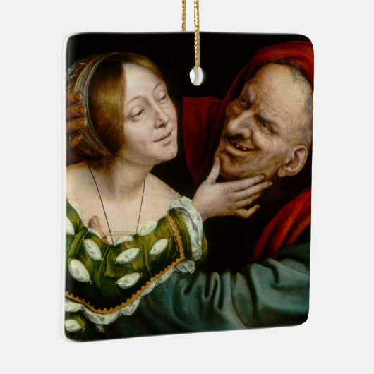 Quentin Matsys - Matched Lovers Keramisch Ornament (Rechts)