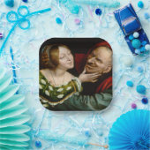 Quentin Matsys - Matched Lovers Papieren Bordje (Feest)