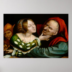 Quentin Matsys - Matched Lovers Poster