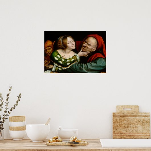 Quentin Matsys - Matched Lovers Poster (Keuken)